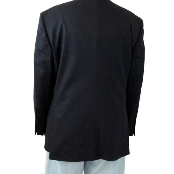 Jos A Bank Signature Mens Black 100% Cashmere Blazer Sport Coat 44L - Picture 6 of 8